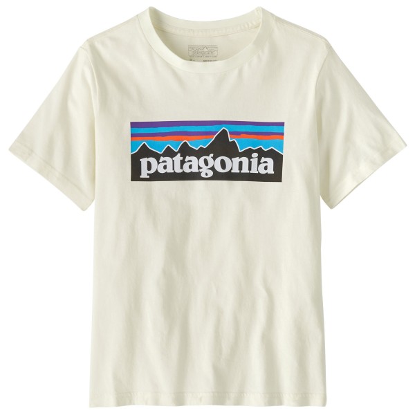 Patagonia - Kid's P-6 Logo - T-Shirt Gr S beige von Patagonia