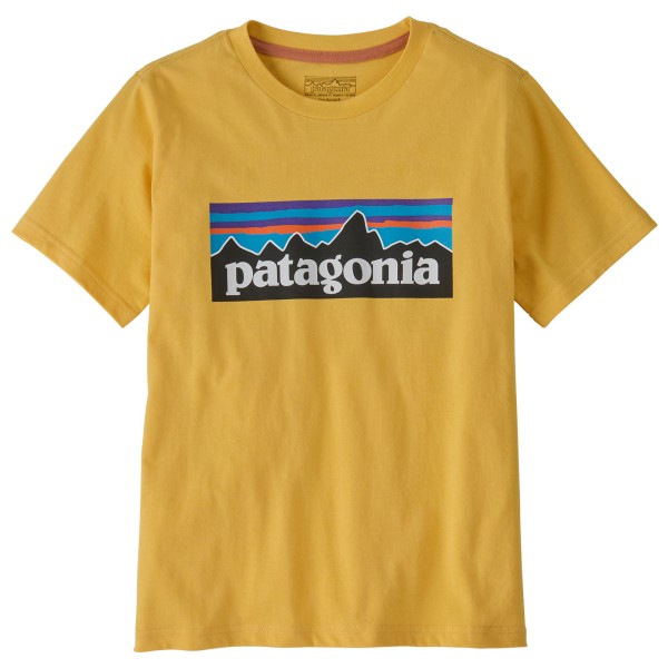 Patagonia - Kid's P-6 Logo - T-Shirt Gr S beige Patagonia - Kid's P-6 Logo - T-Shirt Gr S beige von Patagonia
