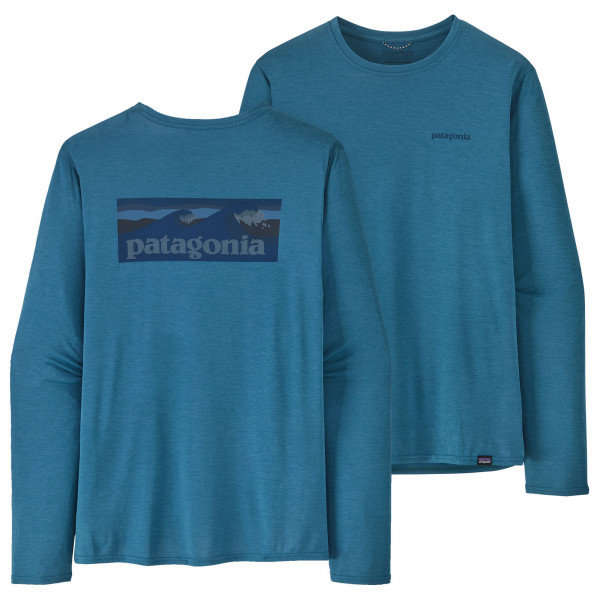 Patagonia - L/S Cap Cool Daily Graphic Shirt Waters - Funktionsshirt Gr L;M;S;XL;XS;XXL braun;grau/beige;türkis von Patagonia