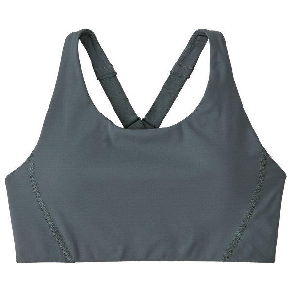 Patagonia - Women's Shadowlite Mid Impact Adjustable Bra - Sport-BH Gr S grau von Patagonia