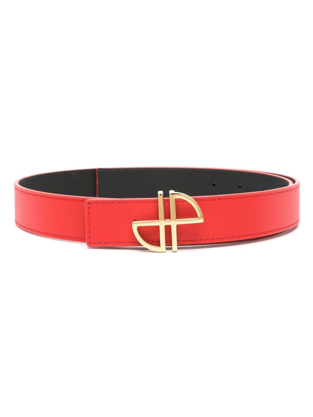 Patou JP-buckle leather belt - Red von Patou