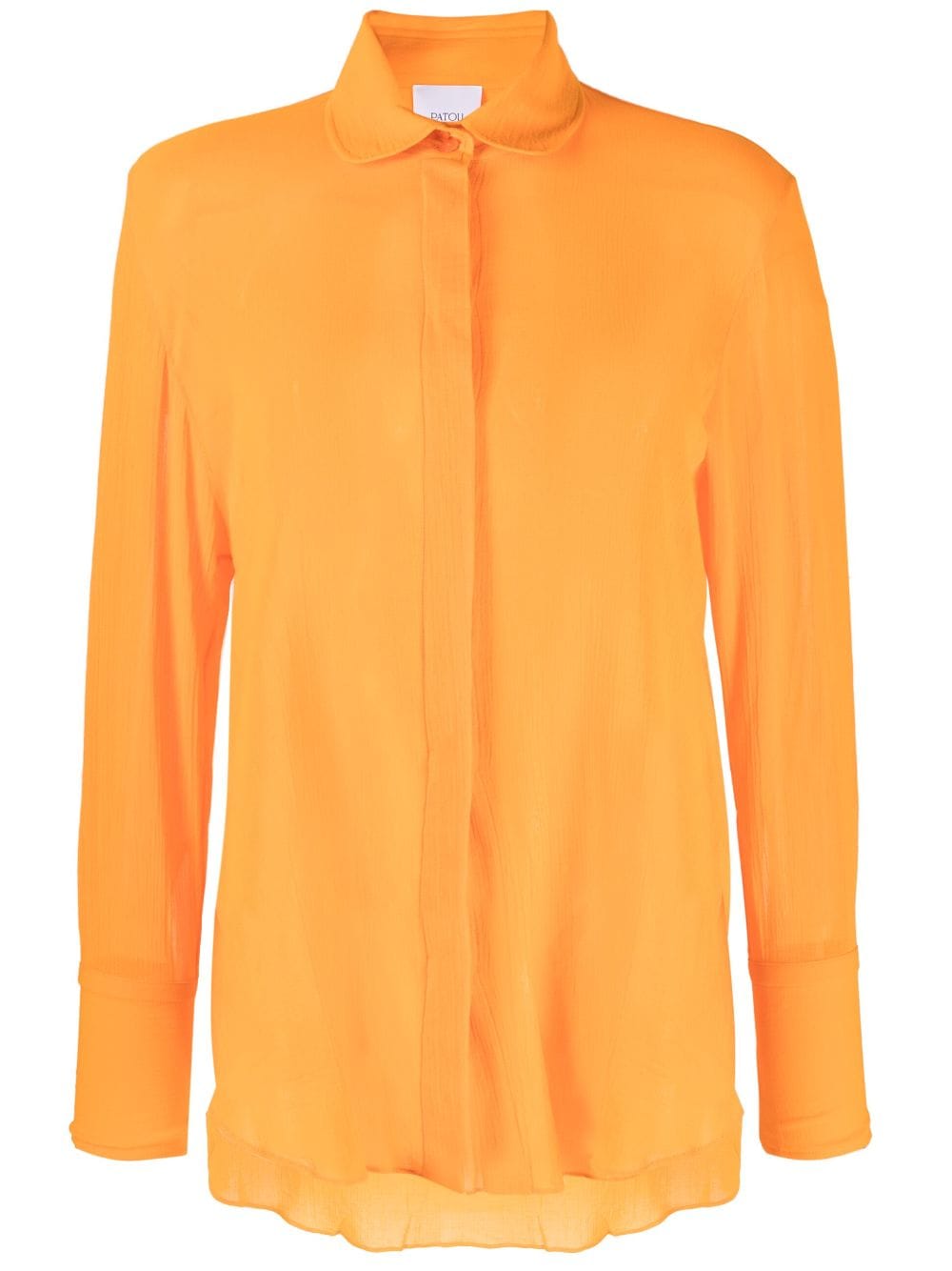 Patou Painter textured cotton shirt - Orange von Patou