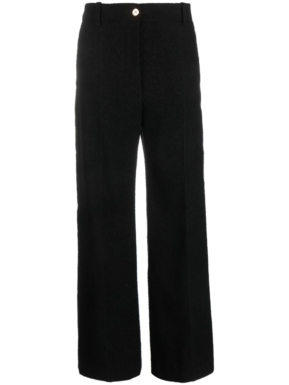 Patou Iconic Long wide-leg trousers - Black von Patou