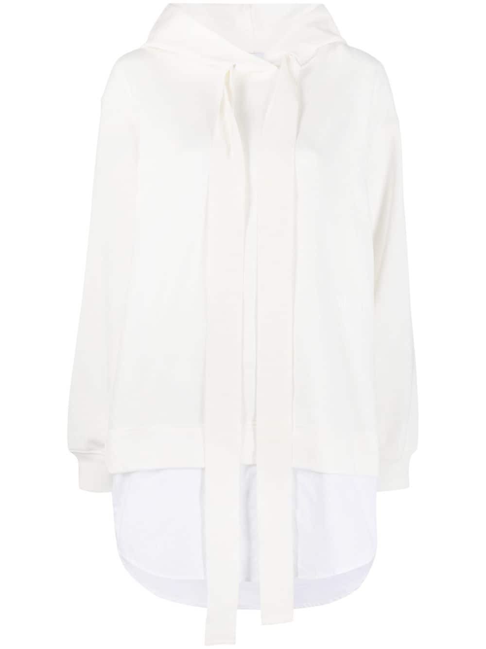 Patou Trompe layered hoodie - White von Patou