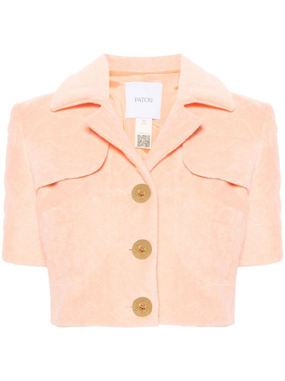 Patou cropped quilted jacket - Orange von Patou