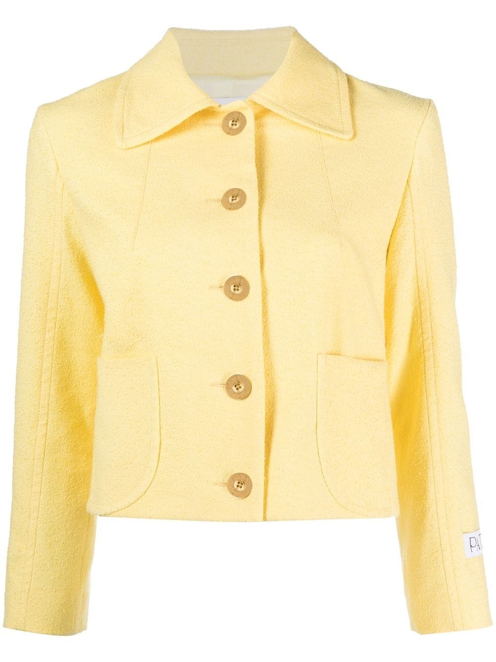 Patou cropped shirt jacket - Yellow von Patou