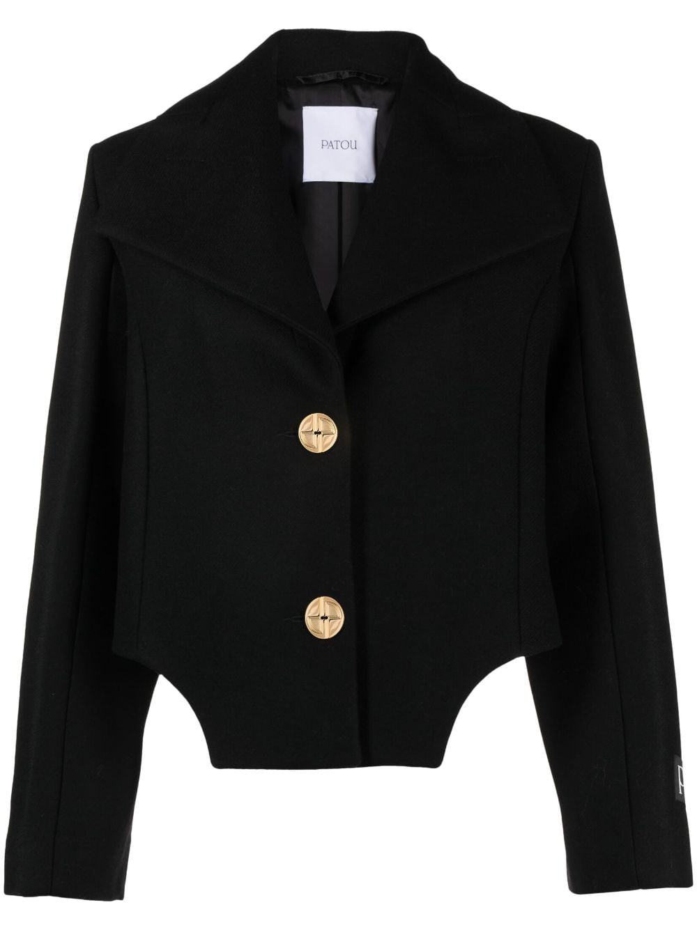 Patou cut-out cropped jacket - Black von Patou