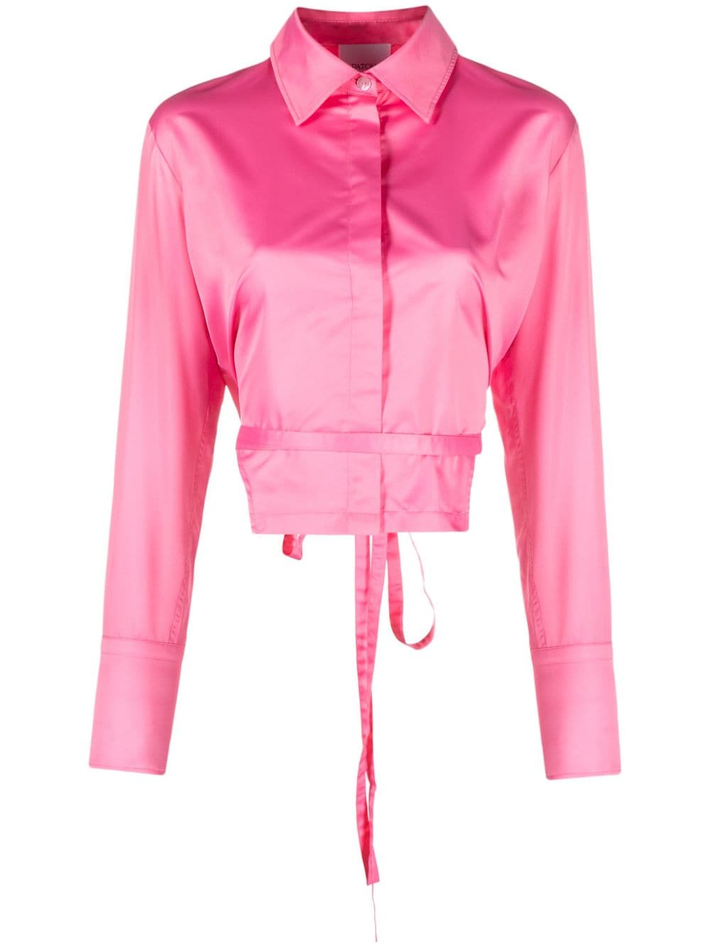 Patou cut-out cropped shirt - Pink von Patou