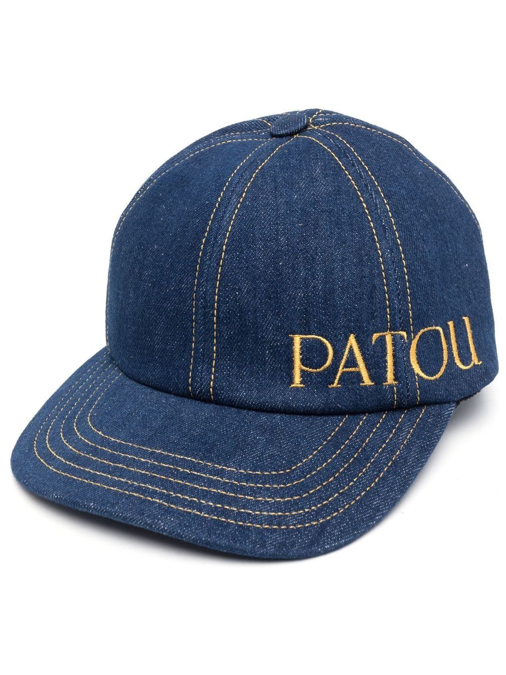Patou denim embroidered-logo cap - Blue von Patou