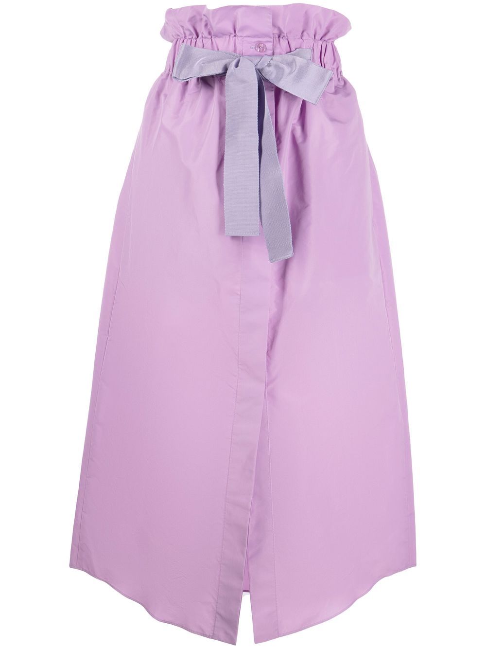 Patou drawstring-waist midi skirt - Purple von Patou