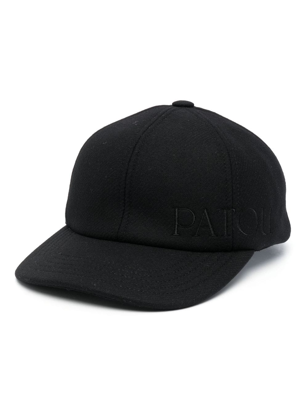 Patou embroidered-logo felt cap - Black von Patou