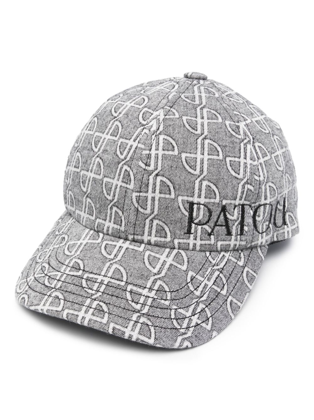 Patou embroidered-logo six-panel cap - Grey von Patou