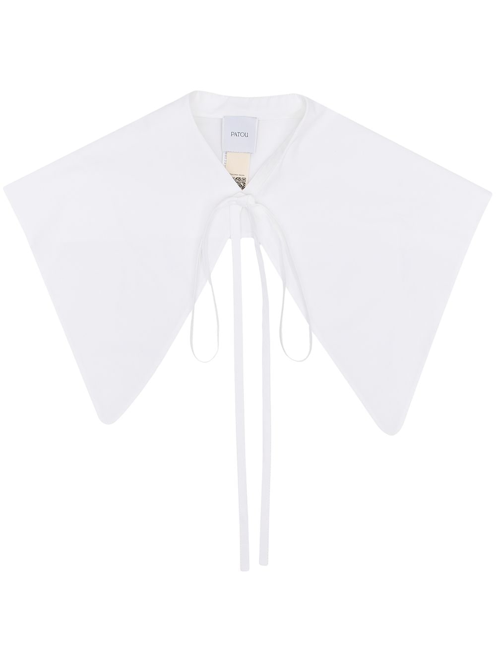 Patou embroidered organic-cotton collar - White von Patou