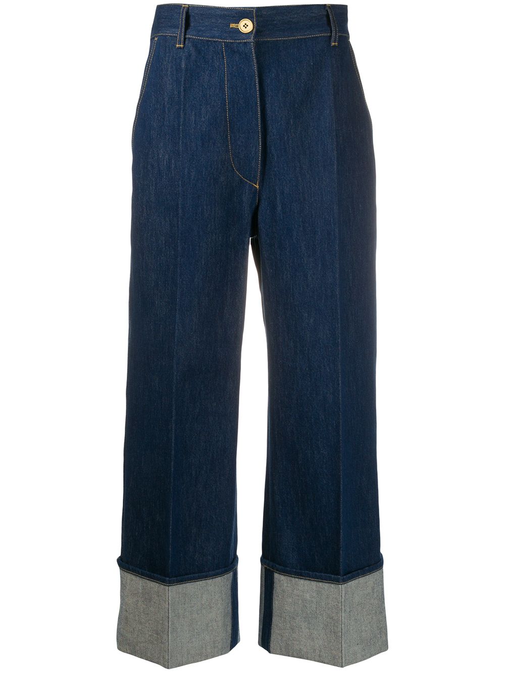 Patou high-rise cuffed jeans - Blue von Patou