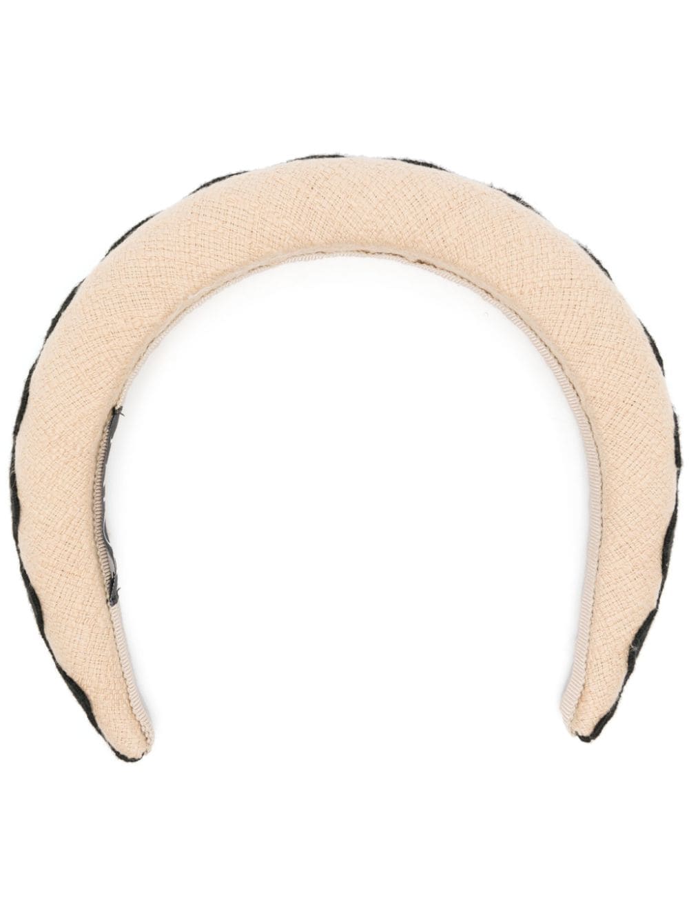 Patou Wave padded tweed headband - Neutrals von Patou