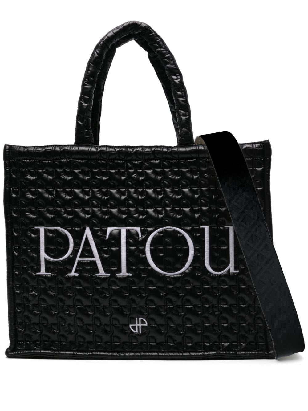 Patou large Patou quilted tote bag - Black von Patou
