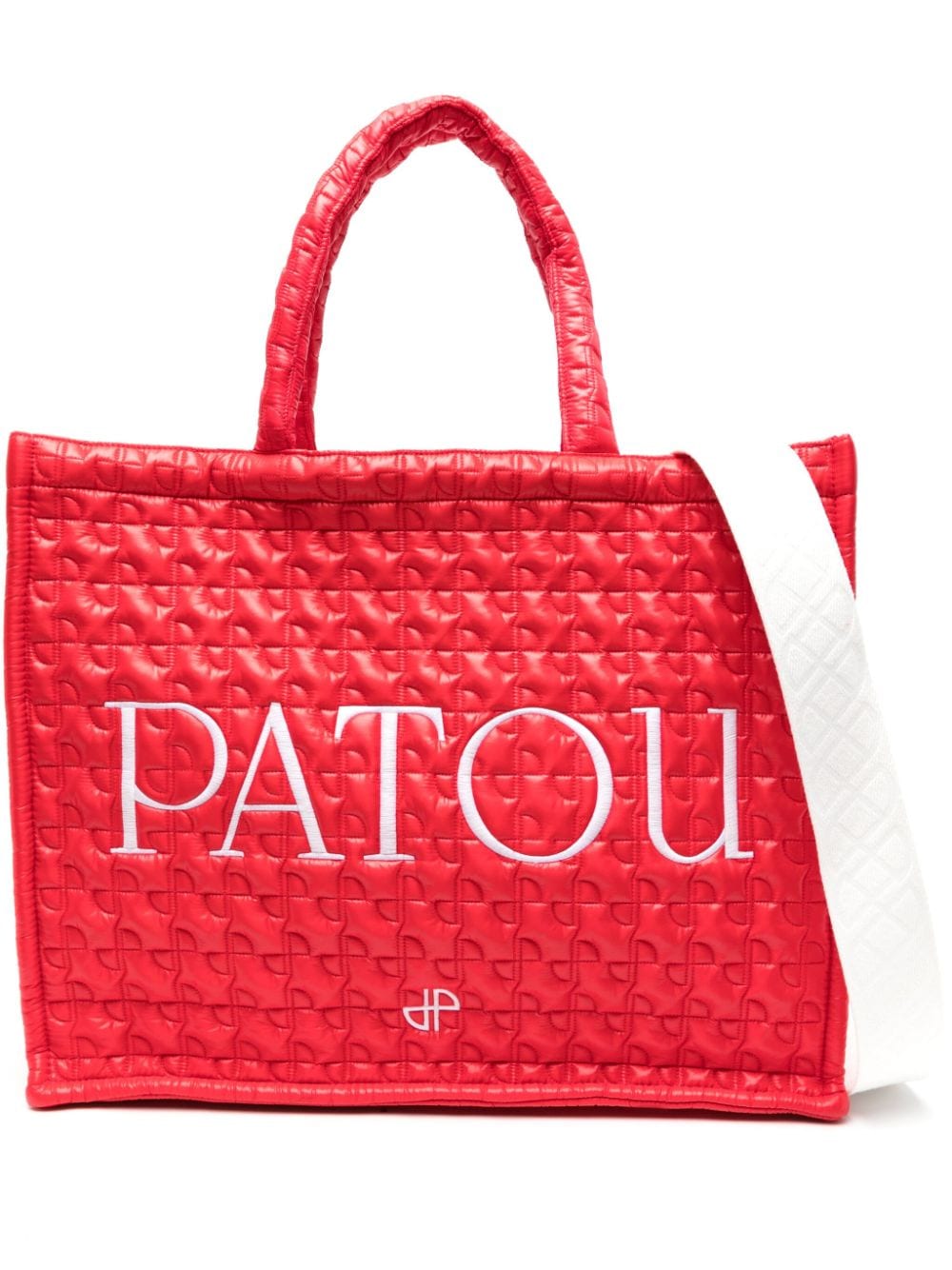 Patou large Patou quilted tote bag - Red von Patou