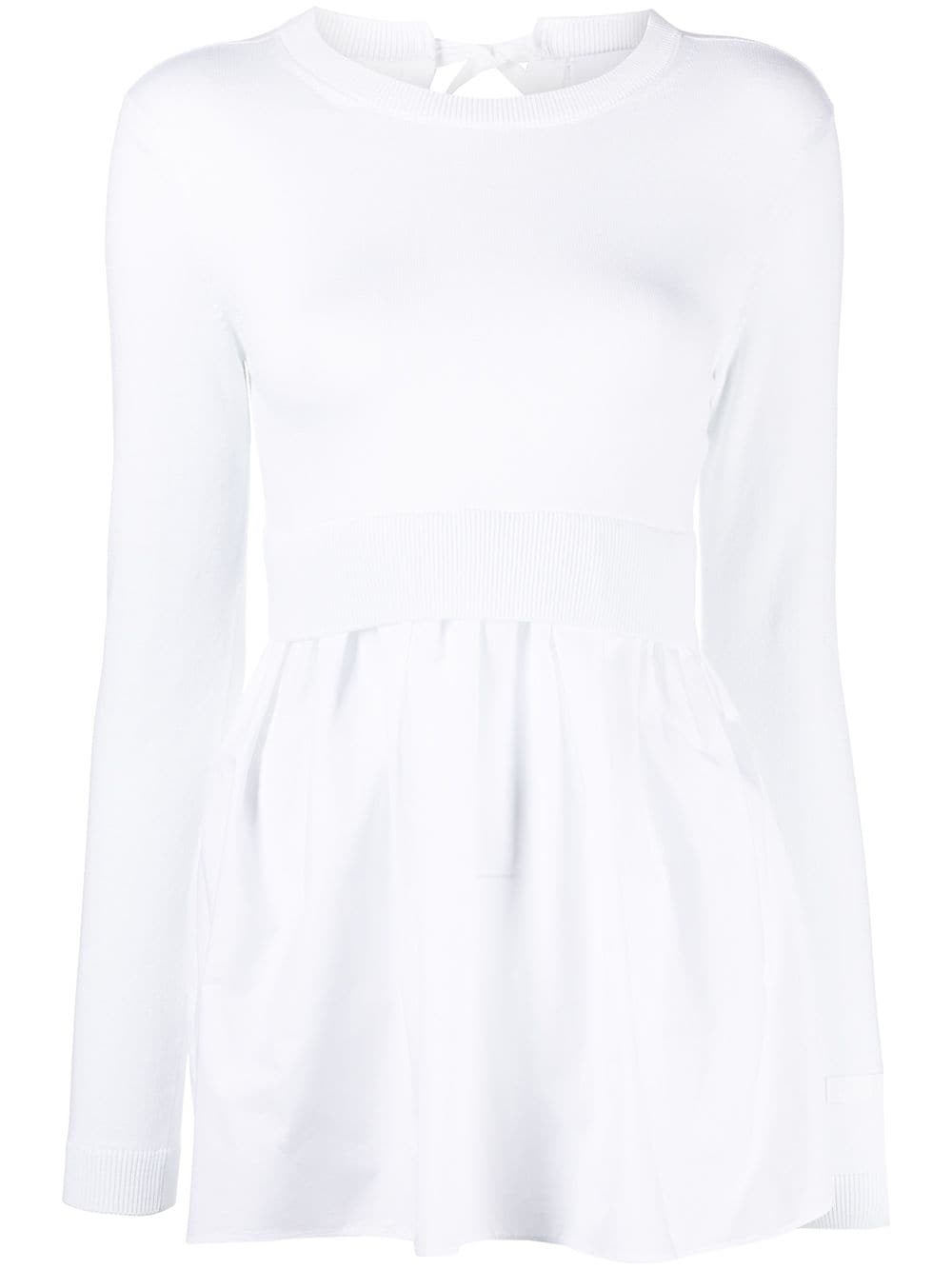 Patou layered panelled jumper - White von Patou