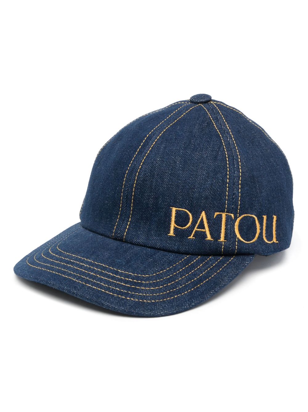 Patou logo-embroidered denim baseball cap - Blue von Patou