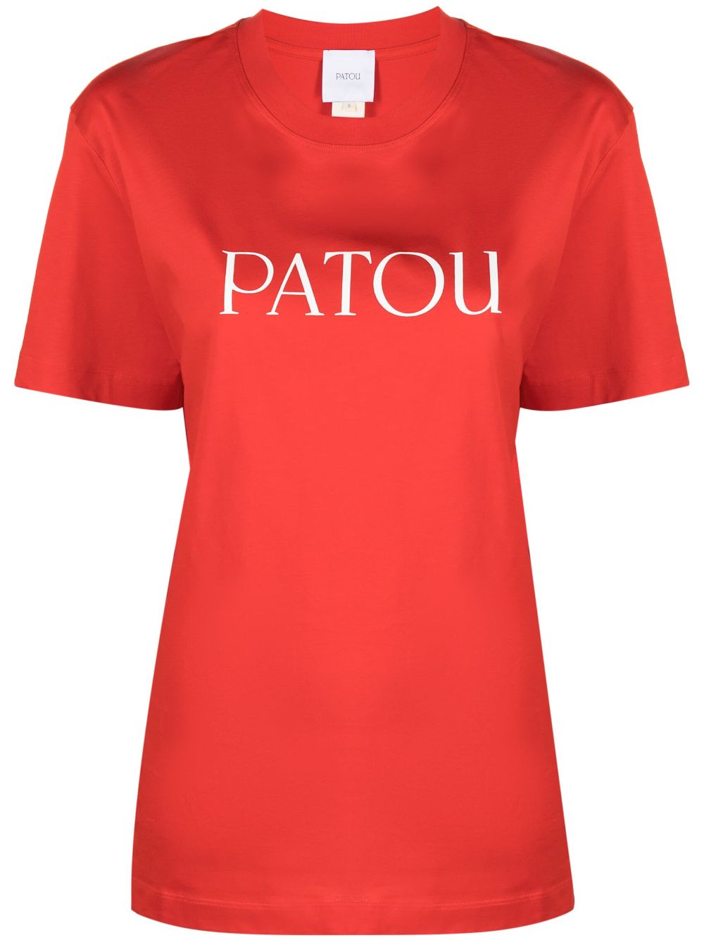 Patou logo-print organic cotton T-shirt - Red von Patou