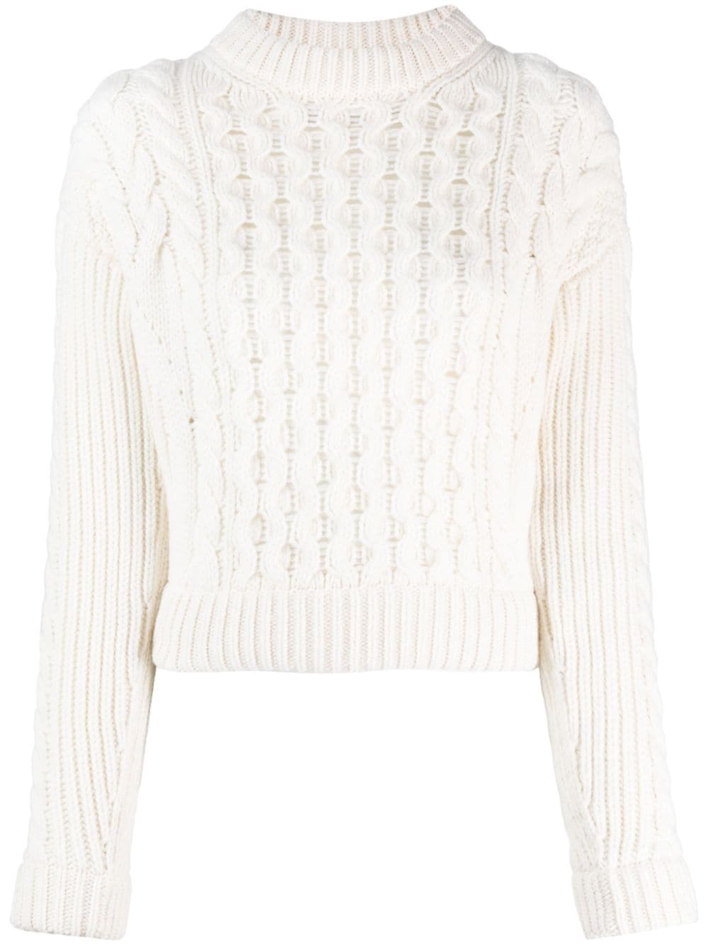 Patou merino wool-blend jumper - White von Patou