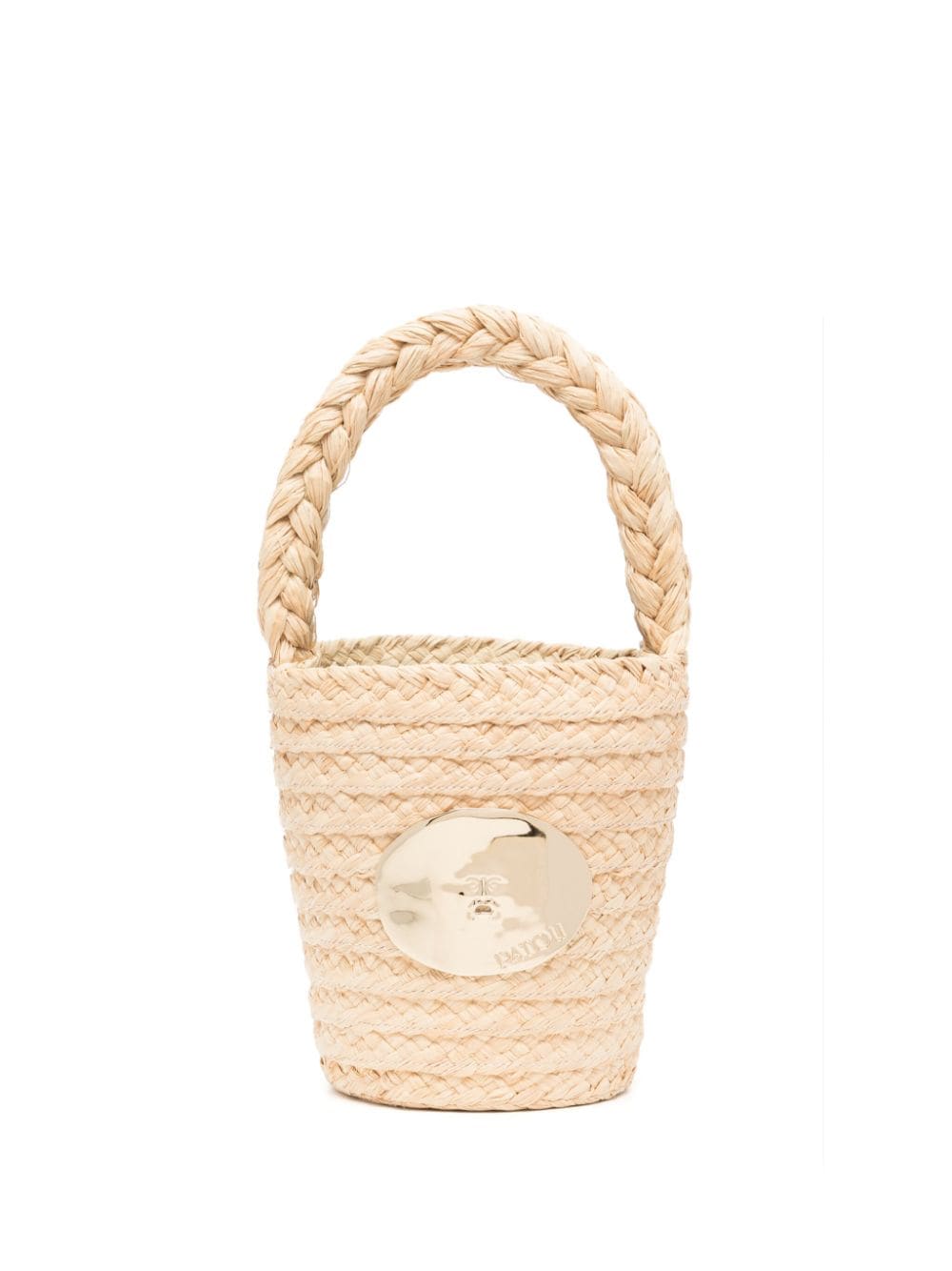 Patou Iconic raffia bucket bag - Neutrals von Patou