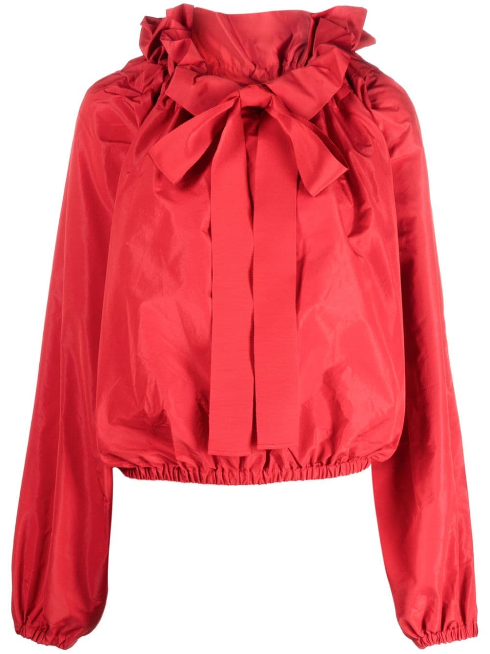 Patou pussy-bow puffed top - Red von Patou