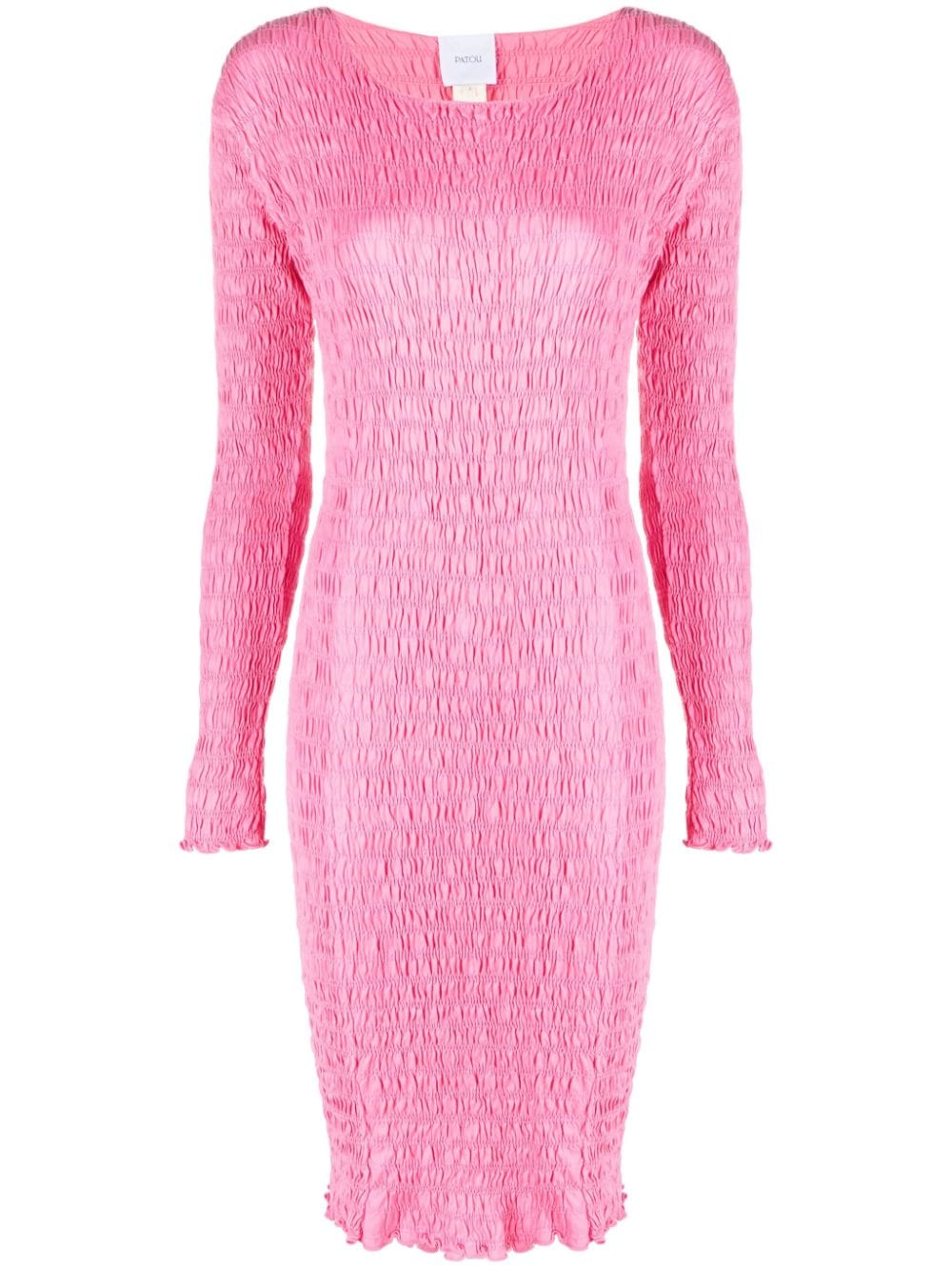 Patou smocked organic cotton dress - Pink von Patou