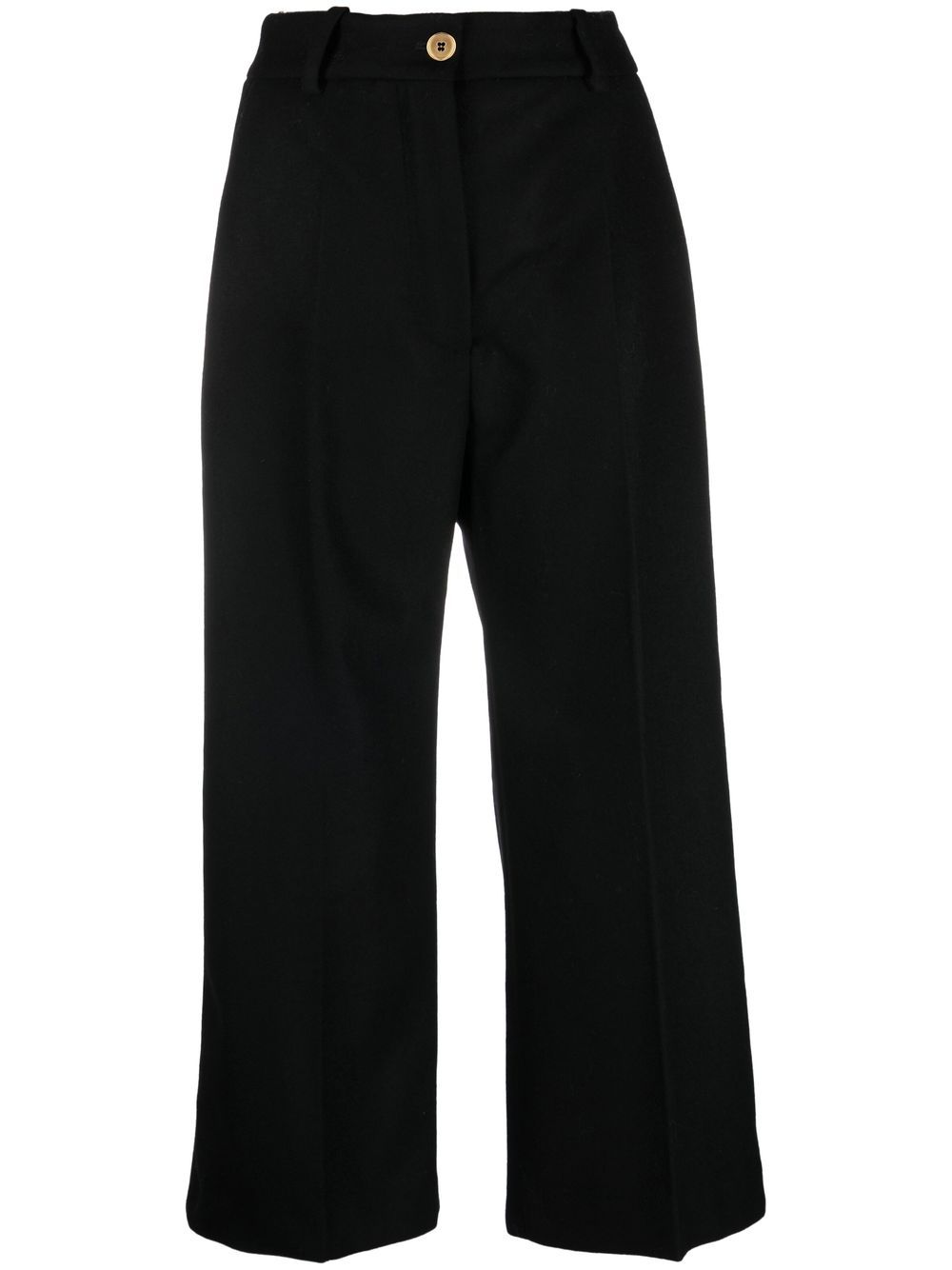 Patou wide-leg cropped trousers - Black von Patou