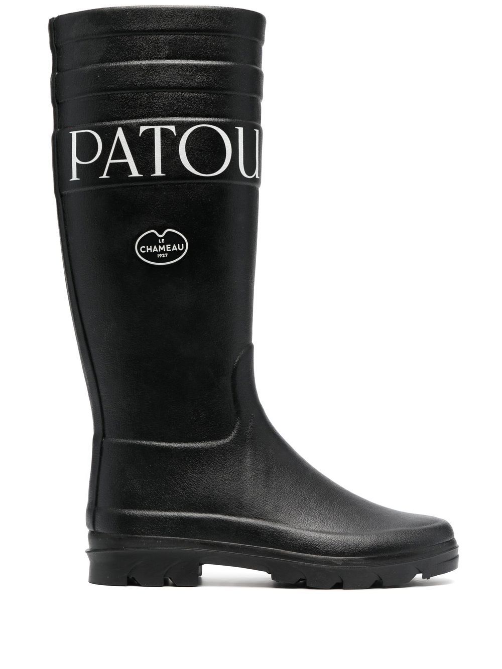 Patou x Le Chameau logo-print boots - Black von Patou