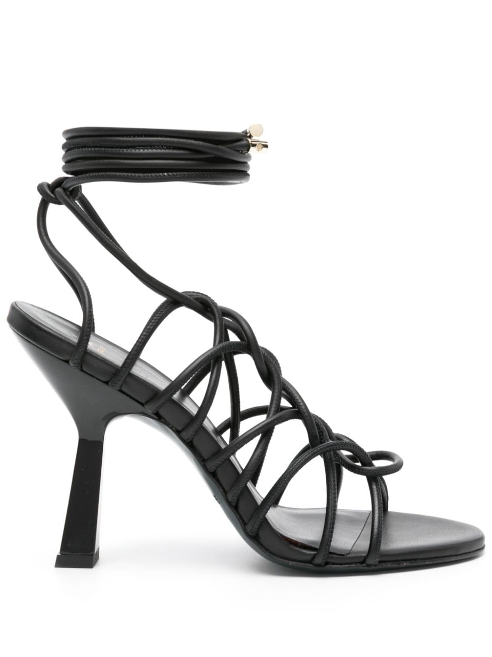 Patrizia Pepe 100mm lace-up sandals - Black von Patrizia Pepe