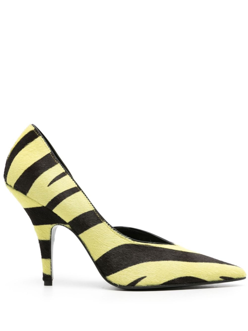 Patrizia Pepe 100mm zebra-print pumps - Black von Patrizia Pepe