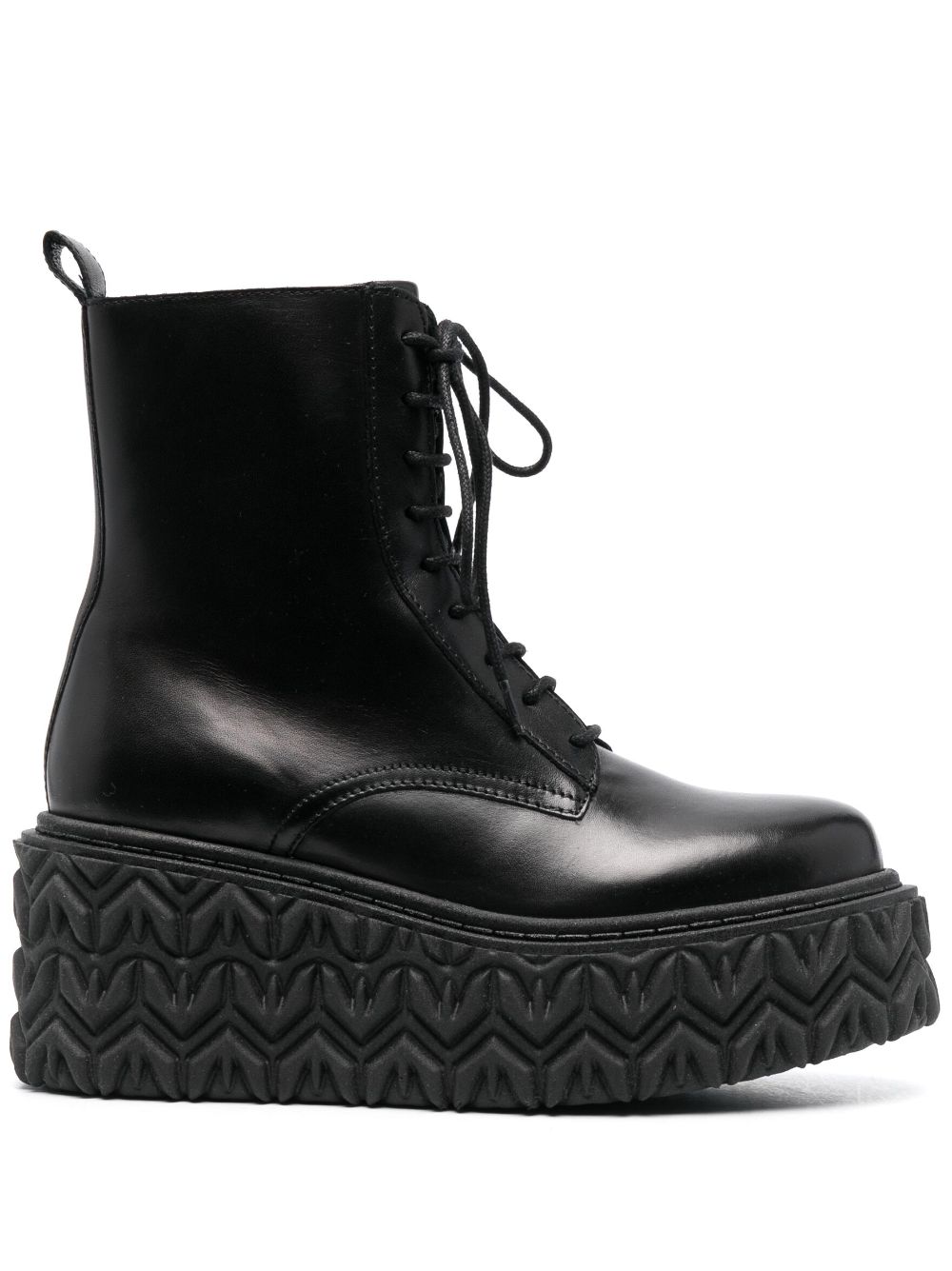 Patrizia Pepe 80mm logo-embossed sole ankle boots - Black von Patrizia Pepe