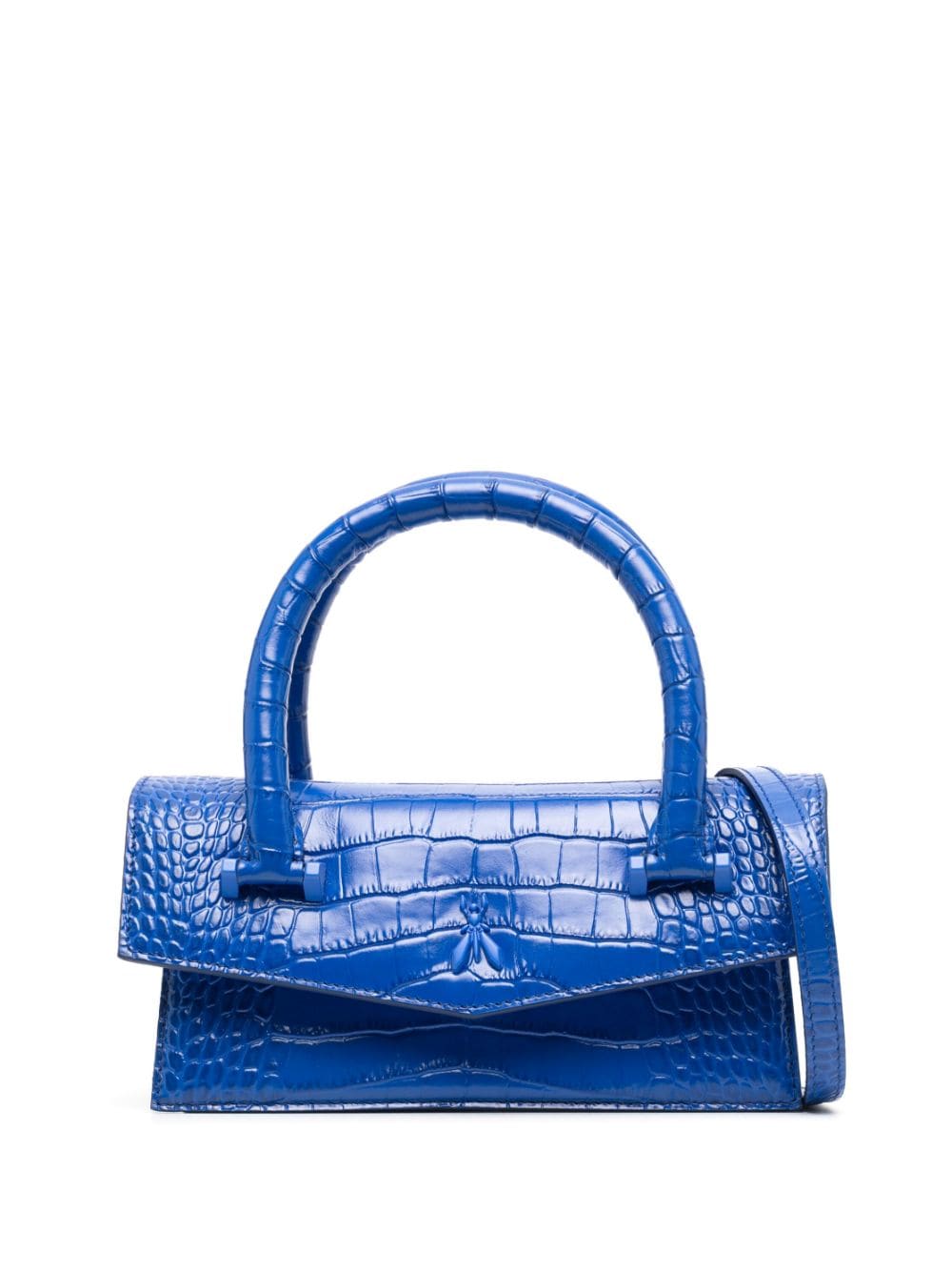 Patrizia Pepe Fly Bamby embossed crocodile-effect bag - Blue von Patrizia Pepe