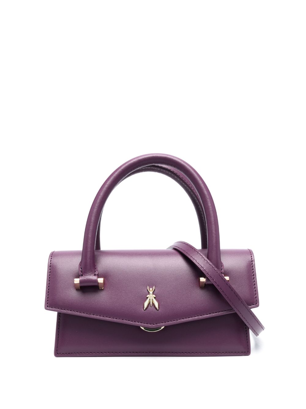 Patrizia Pepe Fly Bamby leather shoulder bag - Purple von Patrizia Pepe