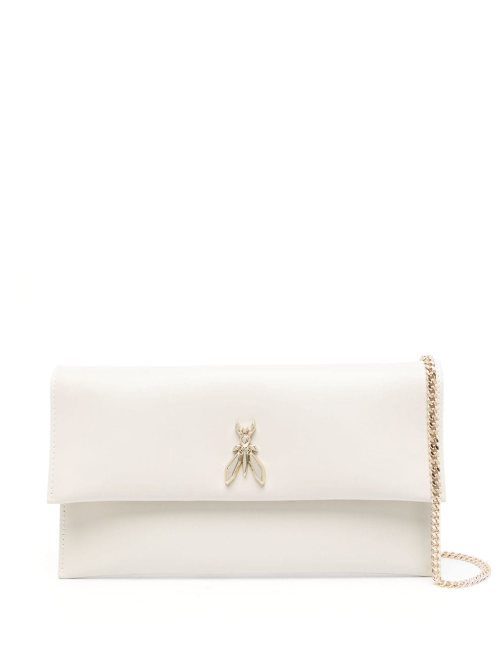 Patrizia Pepe Fly Ceremony leather clutch - Neutrals von Patrizia Pepe