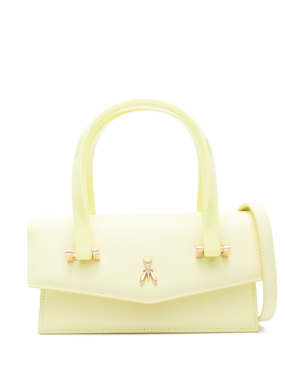 Patrizia Pepe Fly-motif leather mini bag - Green von Patrizia Pepe