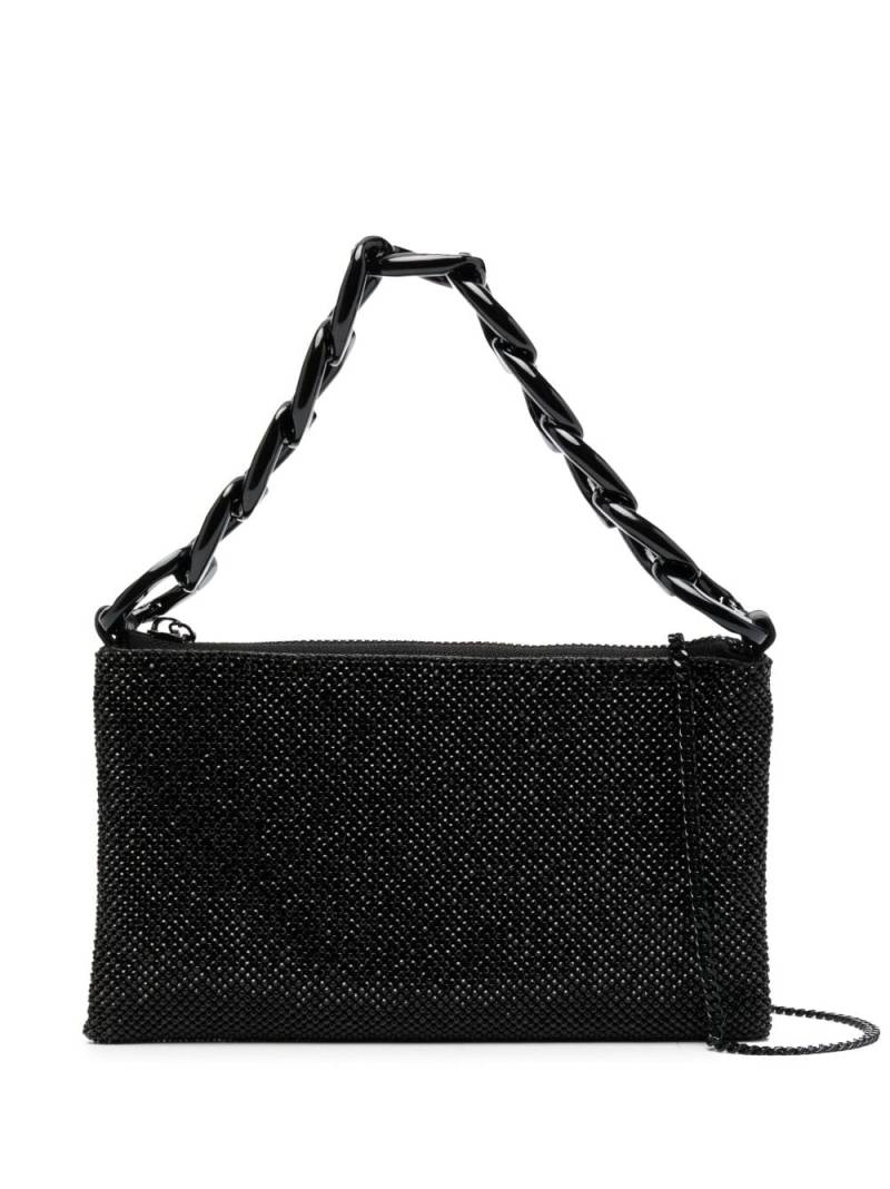 Patrizia Pepe Maxichain rhinestone clutch bag - Black von Patrizia Pepe