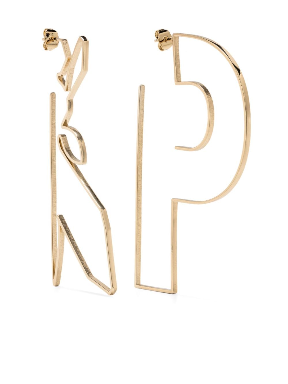 Patrizia Pepe P and Fly-shaped earrings - Gold von Patrizia Pepe