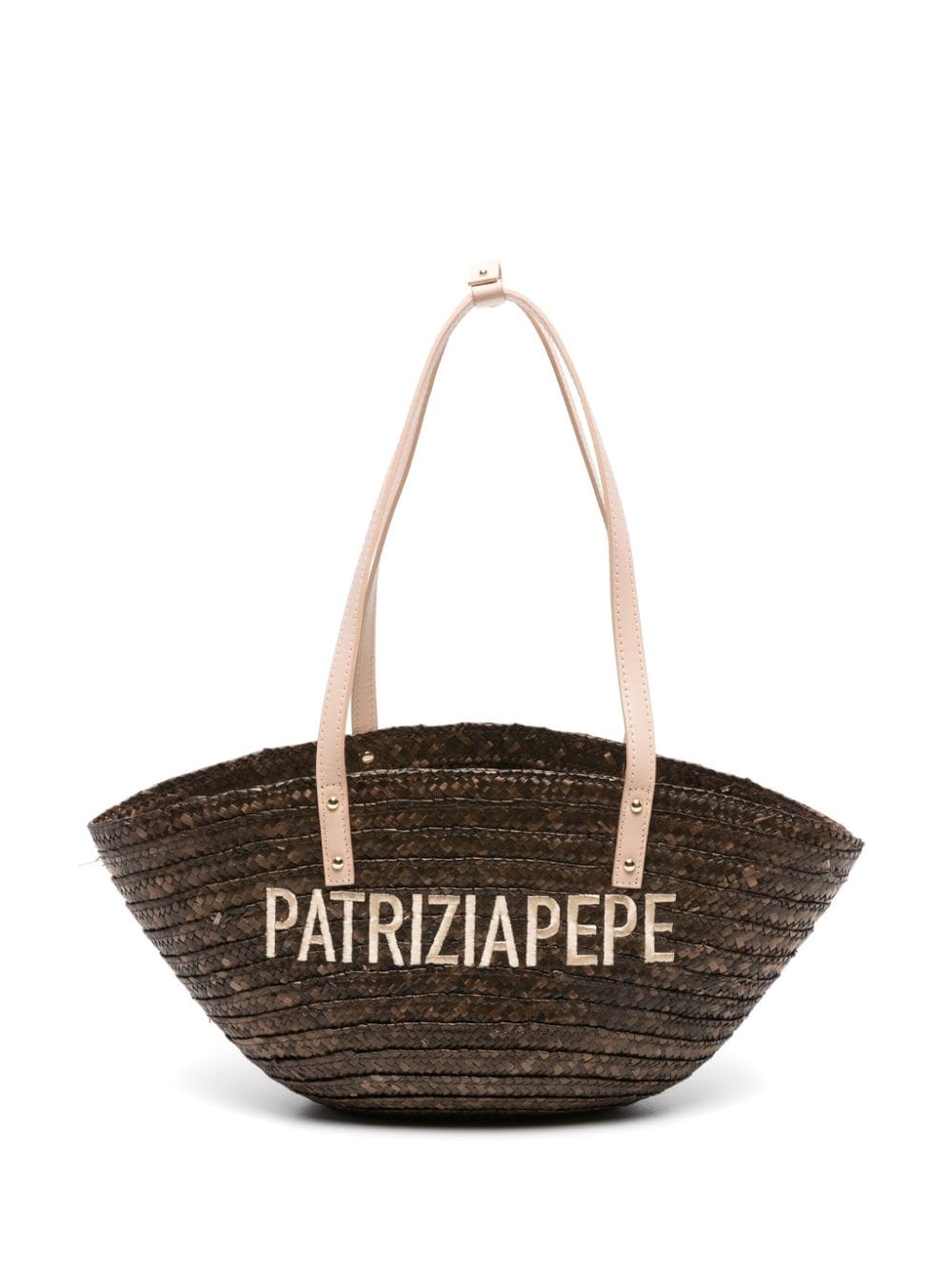 Patrizia Pepe Summer straw beach bag - Brown von Patrizia Pepe