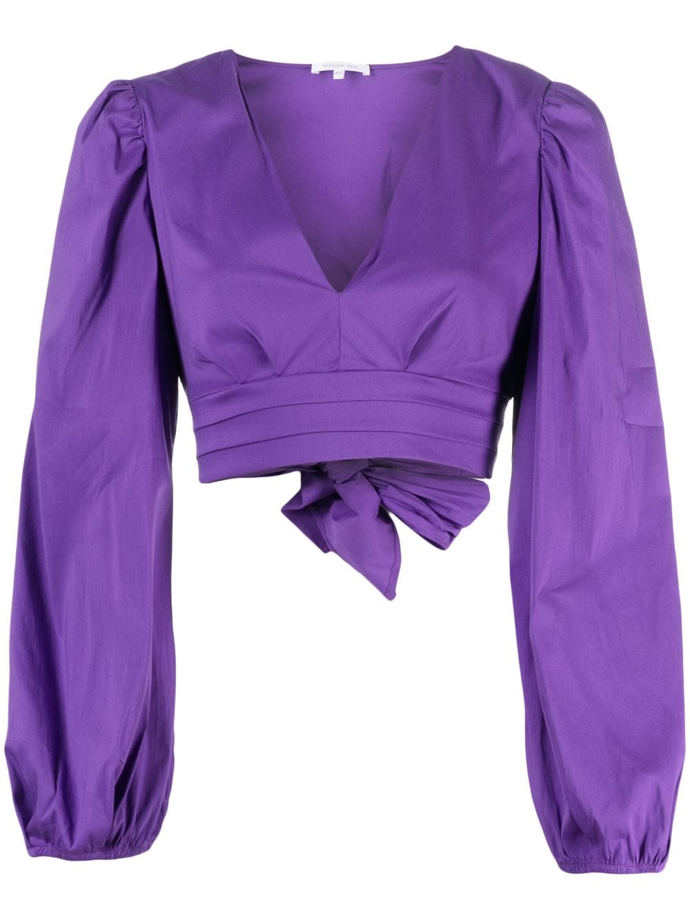 Patrizia Pepe V-neck bow-fastening blouse - Purple von Patrizia Pepe