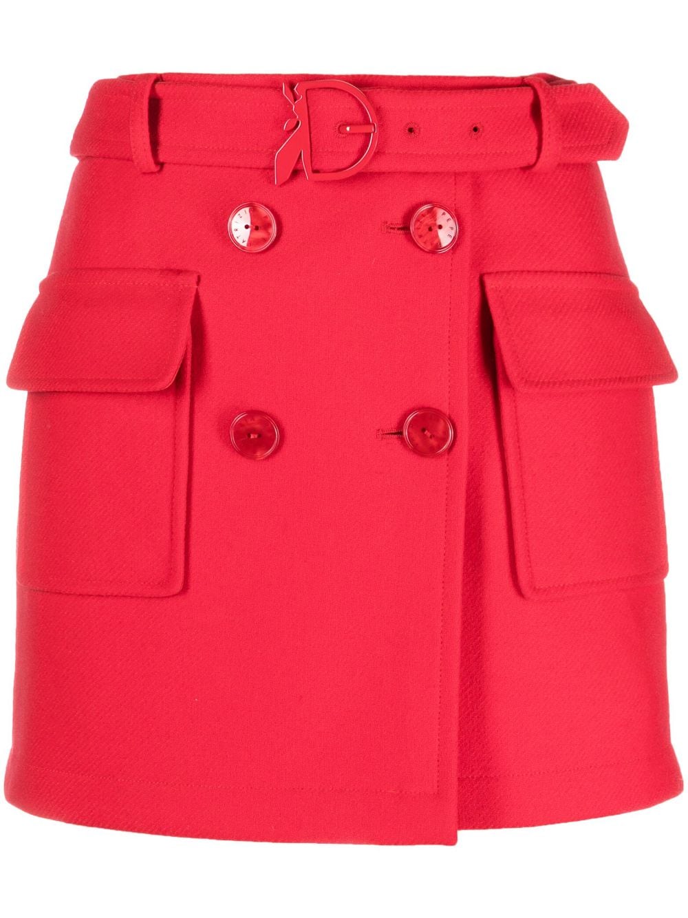 Patrizia Pepe belted cargo miniskirt - Red von Patrizia Pepe