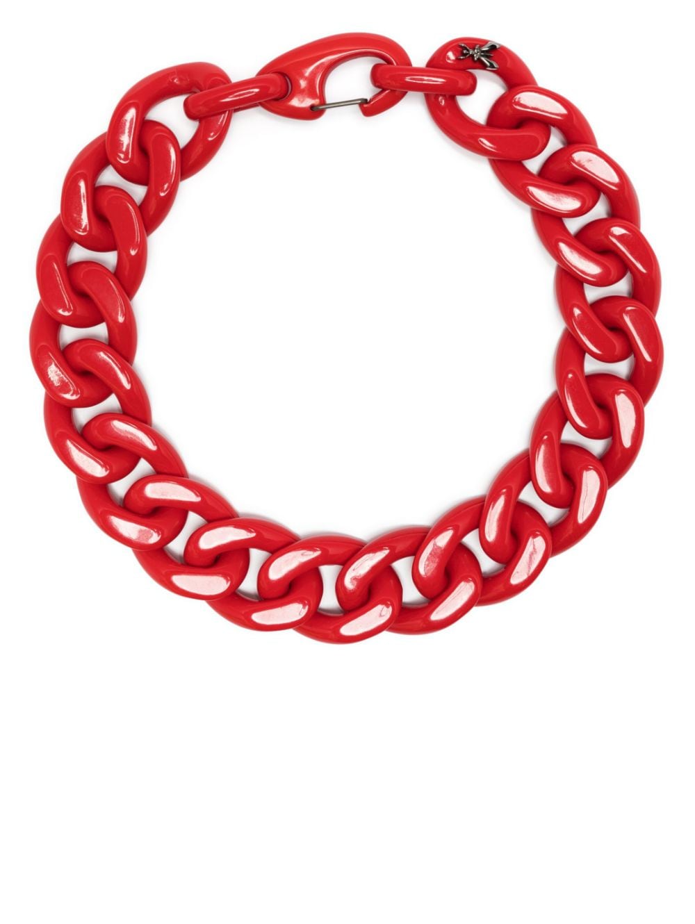 Patrizia Pepe chunky anchor-chain necklace - Red von Patrizia Pepe