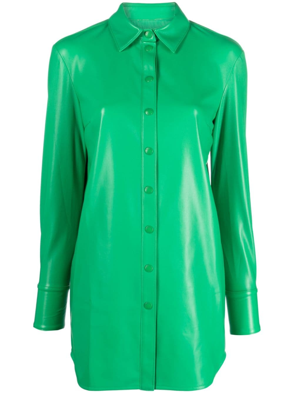 Patrizia Pepe coated long-sleeve shirt - Green von Patrizia Pepe