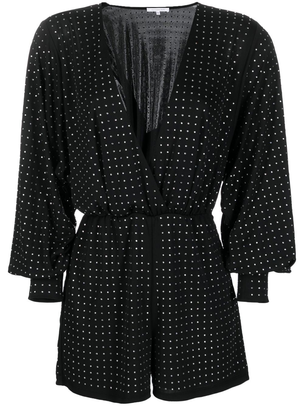 Patrizia Pepe crystal-embellished playsuit - Black von Patrizia Pepe