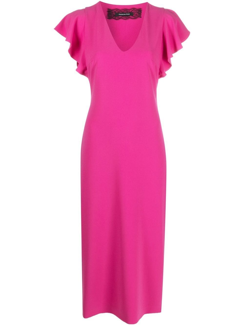 Patrizia Pepe cut-out chain back dress - Pink von Patrizia Pepe