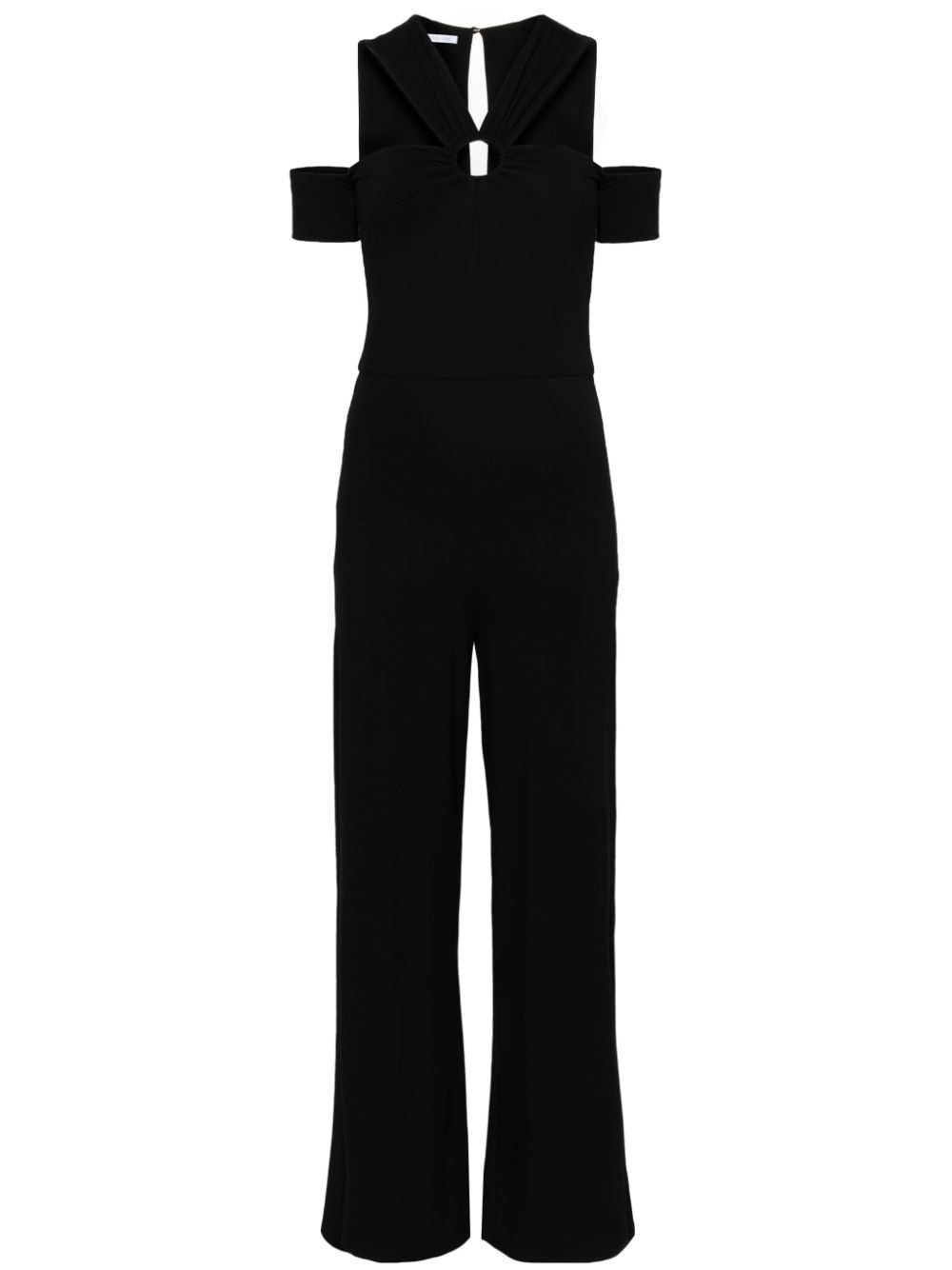 Patrizia Pepe cut-out detail wide-leg jumpsuit - Black von Patrizia Pepe