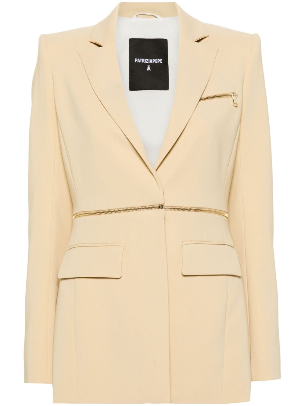 Patrizia Pepe detachable-panel single-breasted blazer - Neutrals von Patrizia Pepe