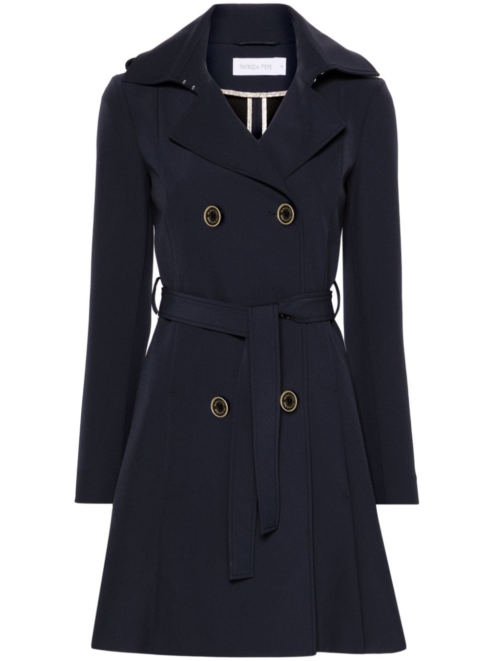 Patrizia Pepe double-breasted trench coat - Blue von Patrizia Pepe