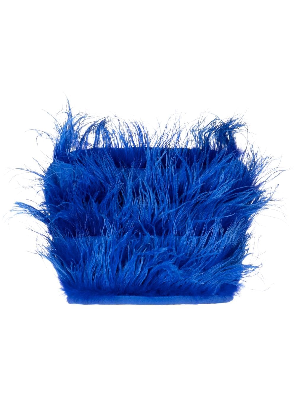 Patrizia Pepe feather-detailing cropped top - Blue von Patrizia Pepe